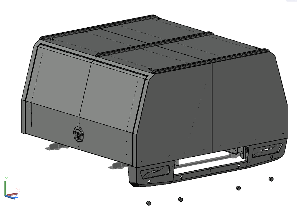 [TBOX-INT-1750-2D] 1750mm Integrated Tray Toolbox - 2 Door