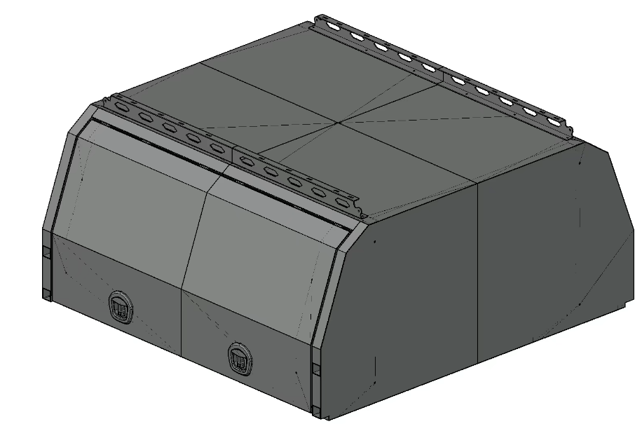 [TBOX-TRAY-1650X1800X850] Aluminium Tray Toolbox 1650 × 1800 × 850mm